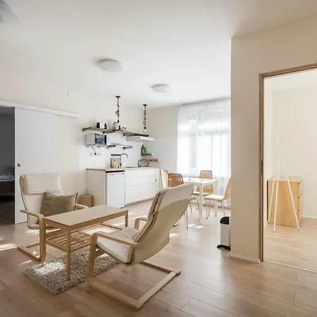 Apartment Bpr Japandi Design With A/c Budapest